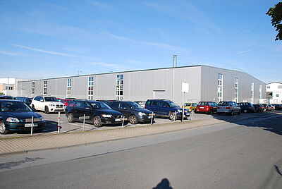 Produktionshalle in Soest für das Unternehmen Kverneland von Schreiber Stahlbau