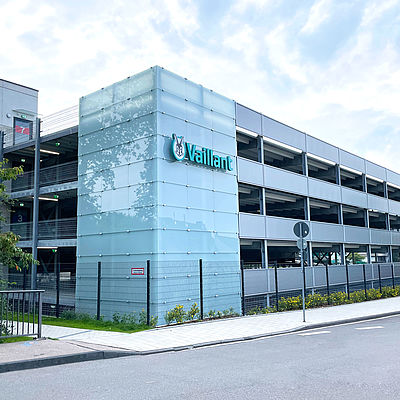 Parkhaus Vaillant in Remscheid gebaut von Schreiber Stahlbau