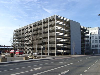 Systemparkhaus in einer Stahlkonstruktion von Schreiber Stahlbau