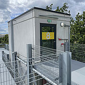 Parkhaus Vaillant in Remscheid gebaut von Schreiber Stahlbau - Treppenhaus