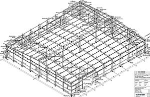 zweischiffige Stahlhalle Leverkusen von Schreiber Stahlbau