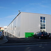 Sandwichpaneelfassade der Produktionshalle Kverneland in Soest