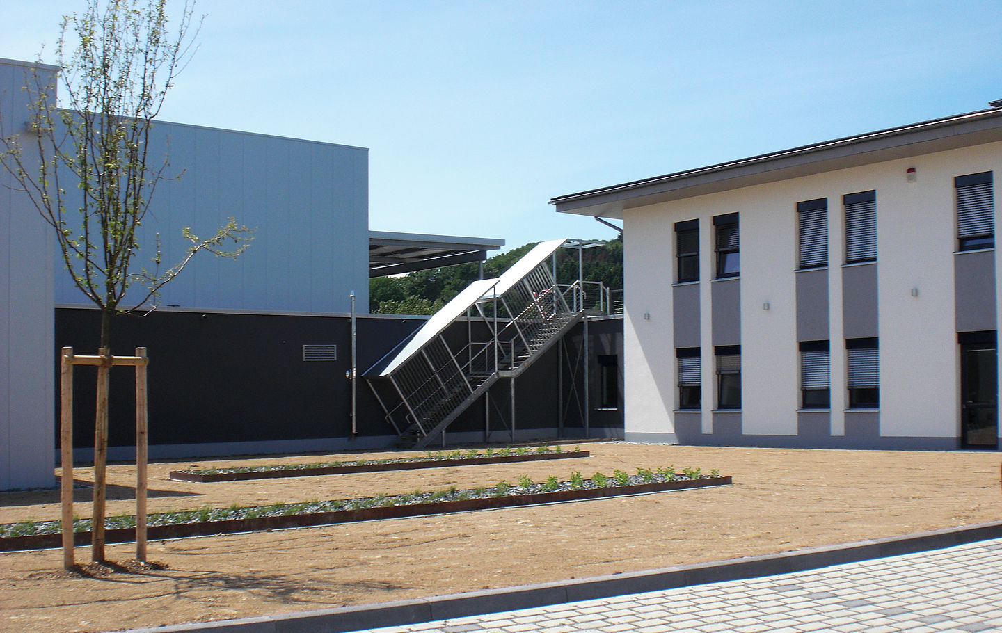 Neubau Bürogebäude für die Firma Steinserv in Gummersbach von der Firma Schreiber Stahlbau