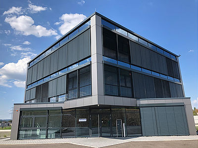 Büro- und Verwaltungsgebäude der Firma Innosafes in Wiehl erstellt von Schreiber Stahlbau