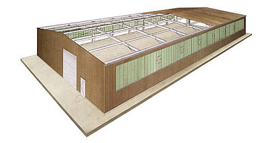 Systemhalle TYP TW600 - TW1200 von Schreiber Stahlbau