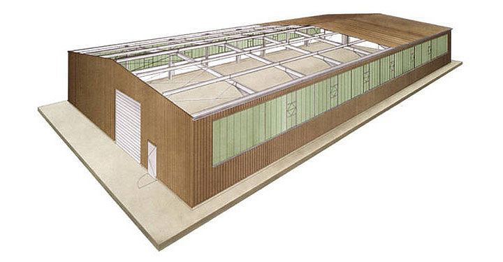 Systemhalle TYP TW600 - TW1200 von Schreiber Stahlbau