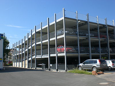 Parkhaus mit einer Hoesch Additivdecke erstellt von Schreiber Stahlbau in Aschaffenburg