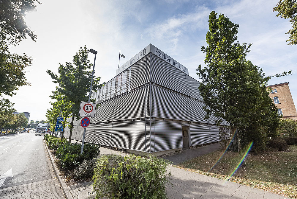 Neubau eines Parkhauses von Schreiber Stahlbau für die Uniklinik Düsseldorf