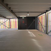 Parkhaus für die DIVAG LO7 Projektentwicklungsgesellschaft in Monheim gebaut von Schreiber Stahlbau Parkfläche