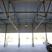 Stahlhalle als Systemhalle von Schreiber Stahlbau in Solingen mit einem Hoesch Thermodach 