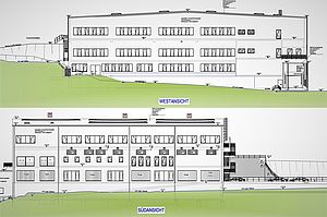 Schreiber Stahlbau erstellt Stahlkonstruktion für den Hallenneubau der Firma Elektrisola in Reichshof