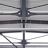 Besista Zugstabsystem als architektonisches Element in einem Hallenbau von Schreiber Stahlbau