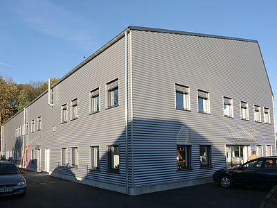 Neubau einer Lagerhalle mit Büro in Wipperfürth für den Energieversorger BEW von Schreiber Stahlbau