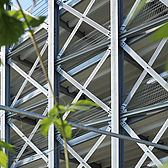 Parkhaus HangarOne in Köln gebaut von Schreiber Stahlbau Detailansicht 