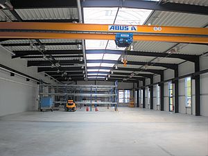 Neubau einer Produktions- und Lagerhalle mit Kranbahn in Quickborn - Schreiber Stahlbau