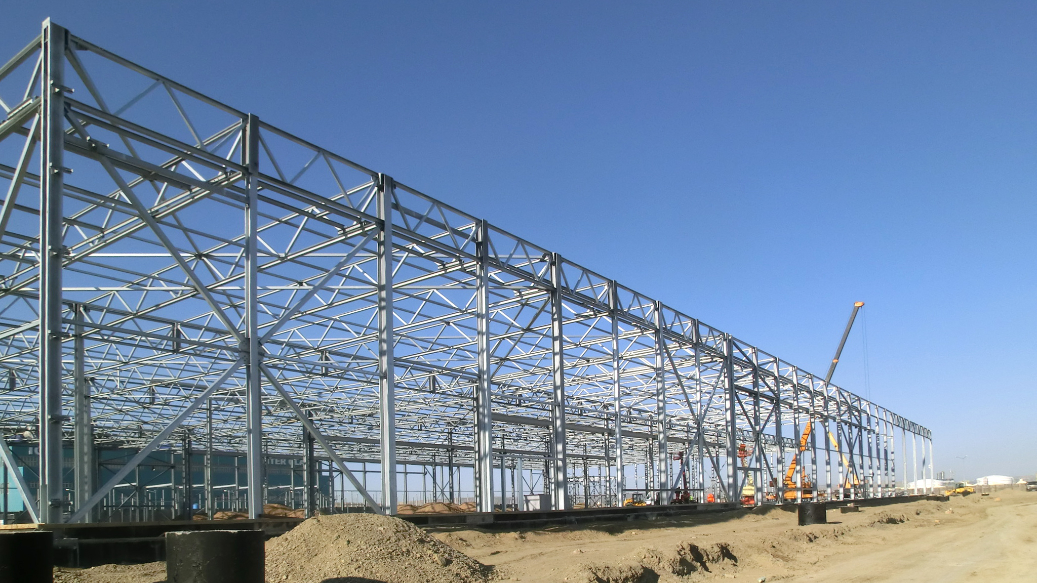 Stahlbau Fachwerkträger für eine Produktionshalle erstellt von Schreiber Stahlbau