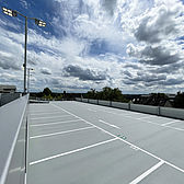 Parkhaus Vaillant in Remscheid gebaut von Schreiber Stahlbau - Parkdeck