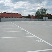 Beschichtung und Markierung eines Schreiber Stahlbau Parkdecks in Lüneburg