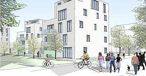 Rutjes Wohnungsverwaltung baut Quartiersgarage in Bochum mit Schreiber Stahlbau