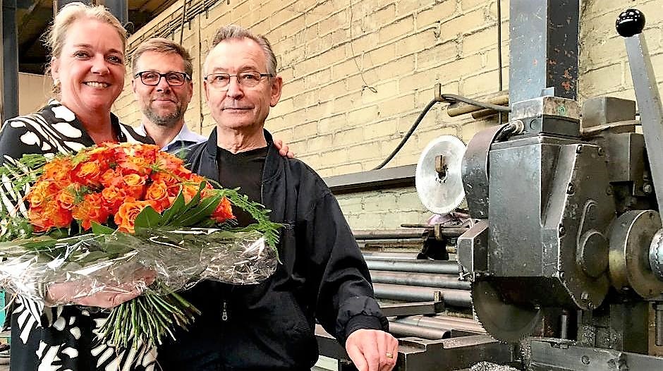 Wir danken unserem Stahlbauschlosser Siegfried Hoff für 50 Jahre Mitarbeit bei Schreiber Stahlbau!