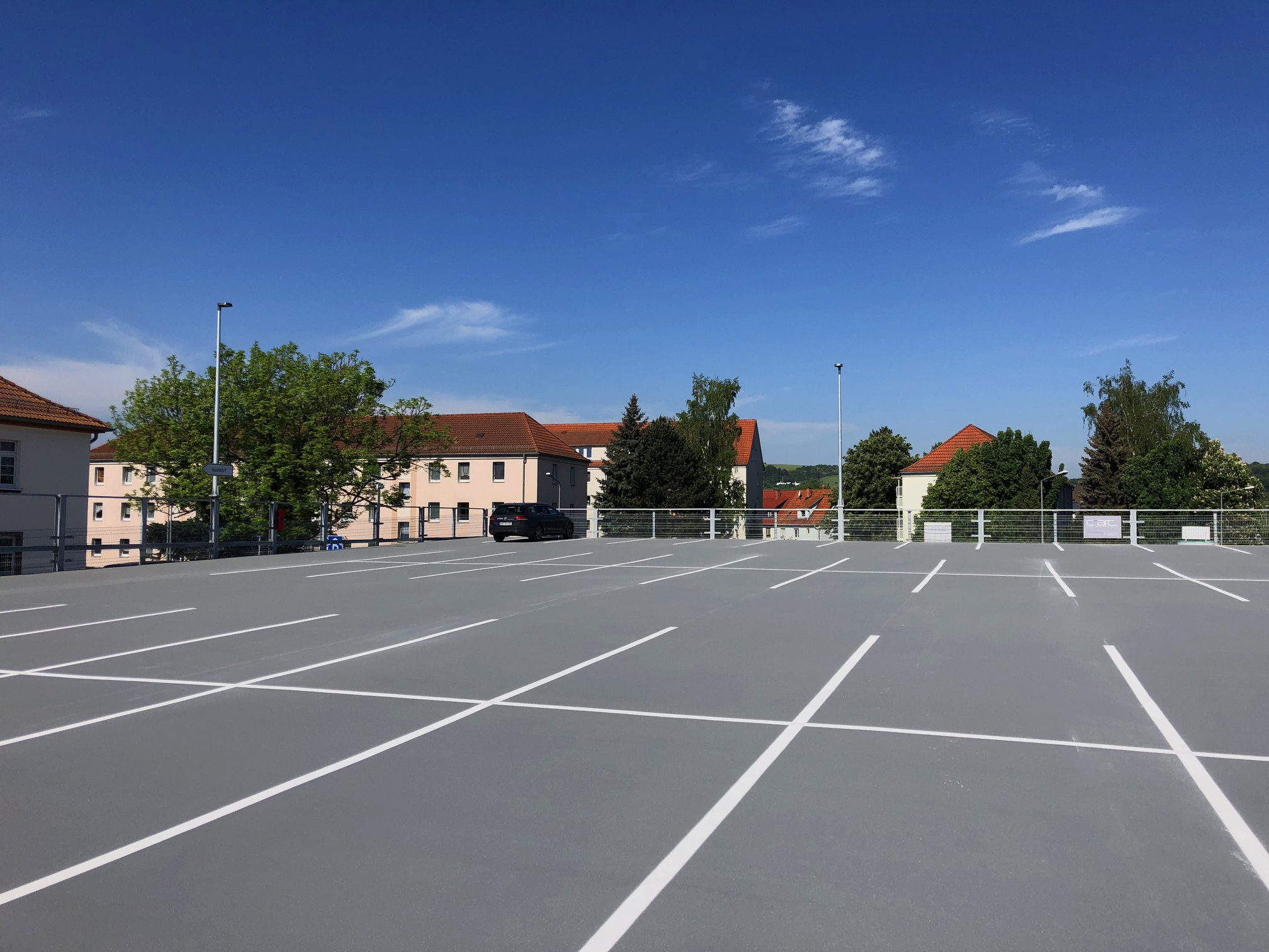 Parkhaus St. Georg-Klinikum in Eisenach gebaut von Schreiber Stahlbau 