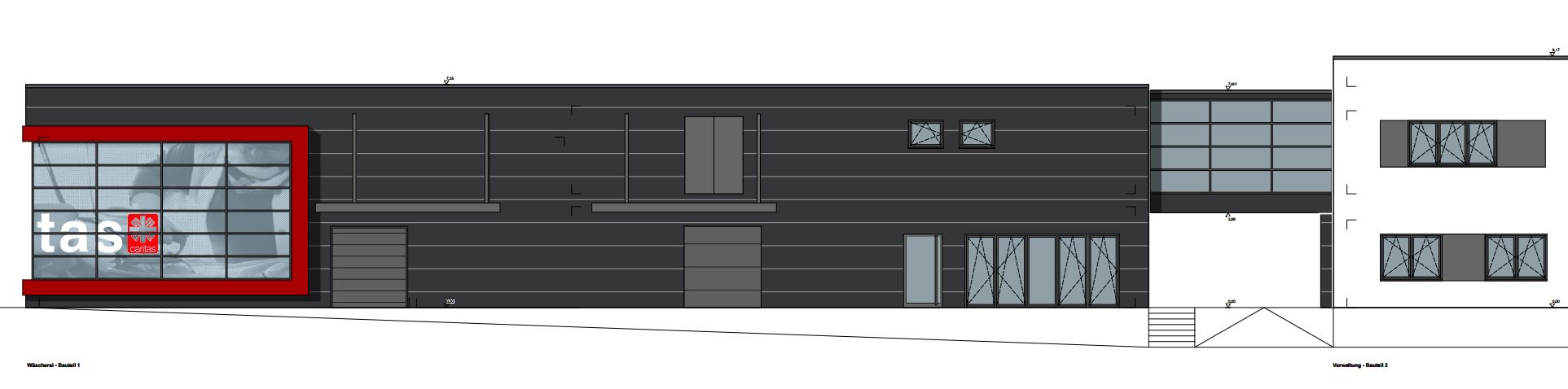 Die Caritas Betriebs- und Werkstätten GmbH aus Eschweiler setzen bei Neubau auf Schreiber Stahlbau.